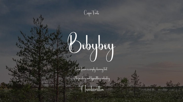 Bobyboy Font