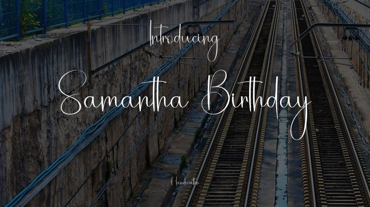 Samantha  Birthday Font