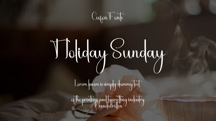 Holiday Sunday Font