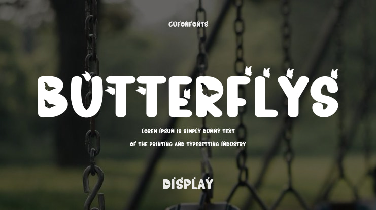 Butterflys Font