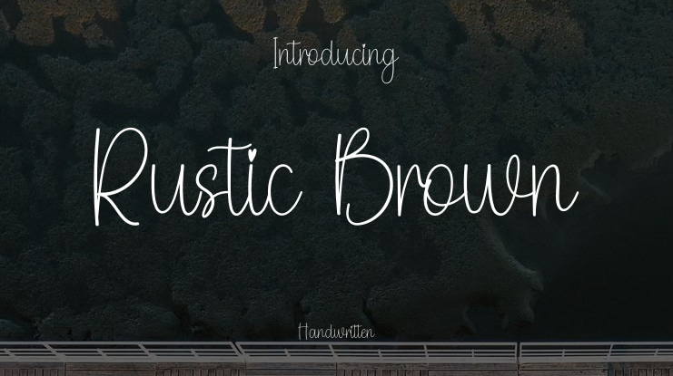 Rustic Brown Font
