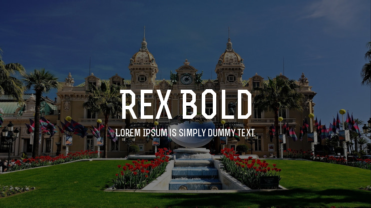 Rex Bold Font