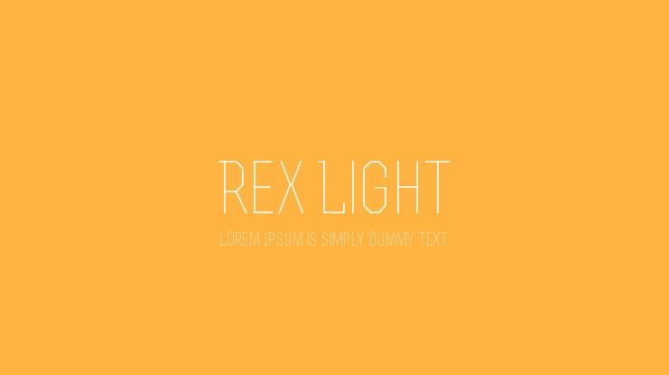 Rex Light Font