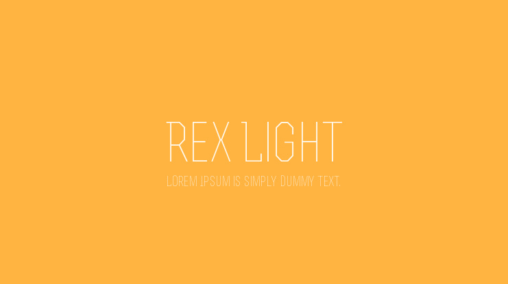 Rex Light Font