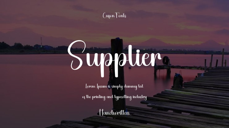 Supplier Font