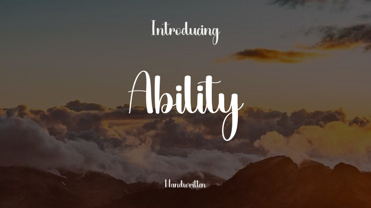 Ability Font