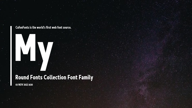 My Round Fonts Collection Font Family