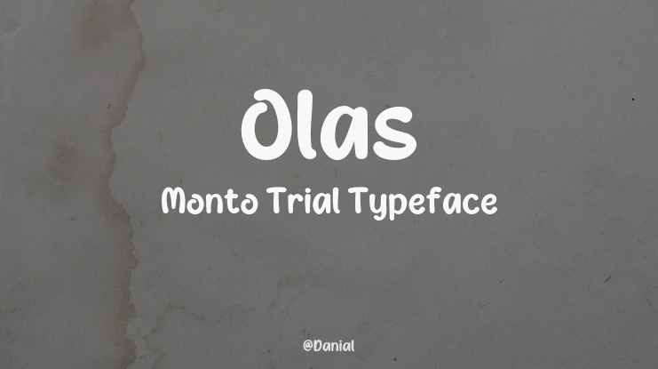 Olas Monto Trial Font