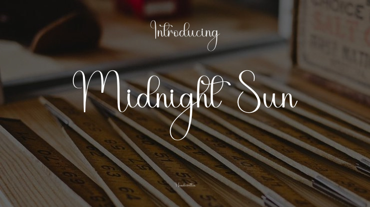 Midnight Sun Font