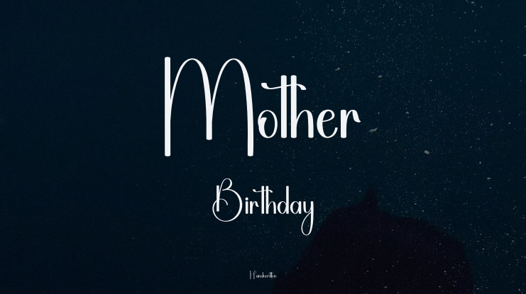 Mother Birthday Font