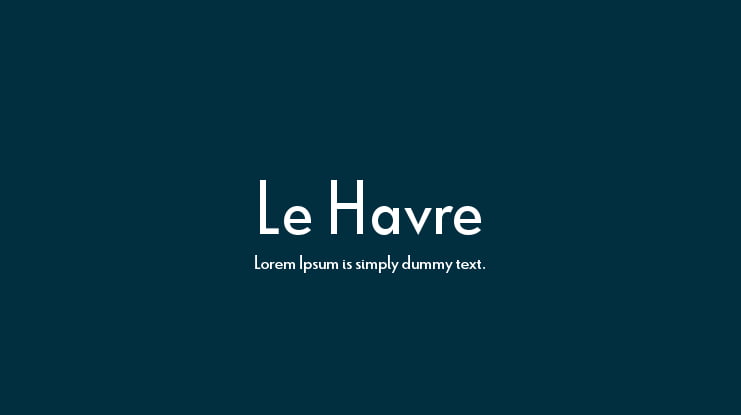Le Havre Font