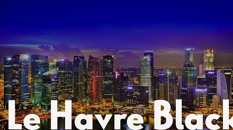 Le Havre Black Font