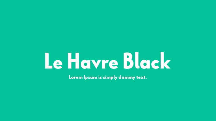 Le Havre Black Font