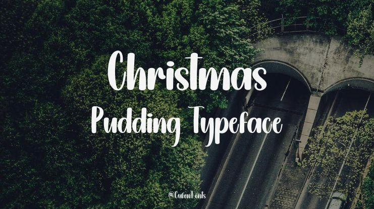 Christmas Pudding Font