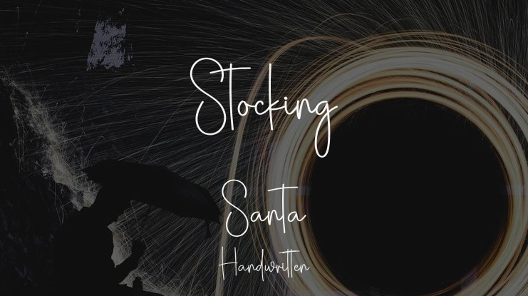 Stocking Santa Font