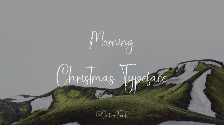 Morning Christmas Font