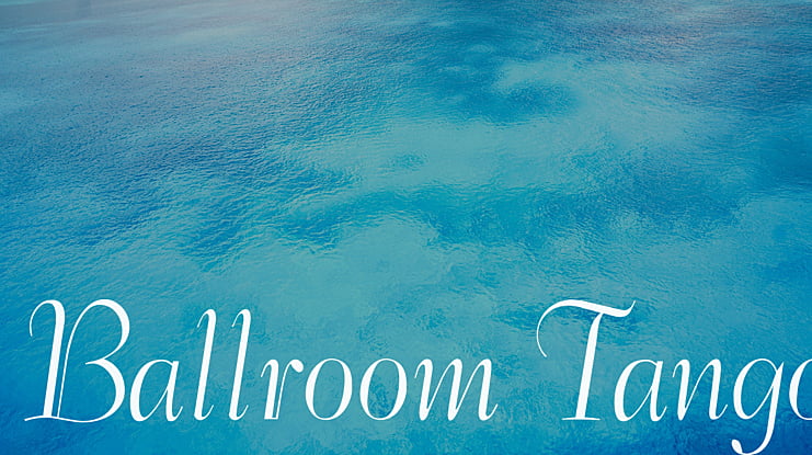 Ballroom Tango Font