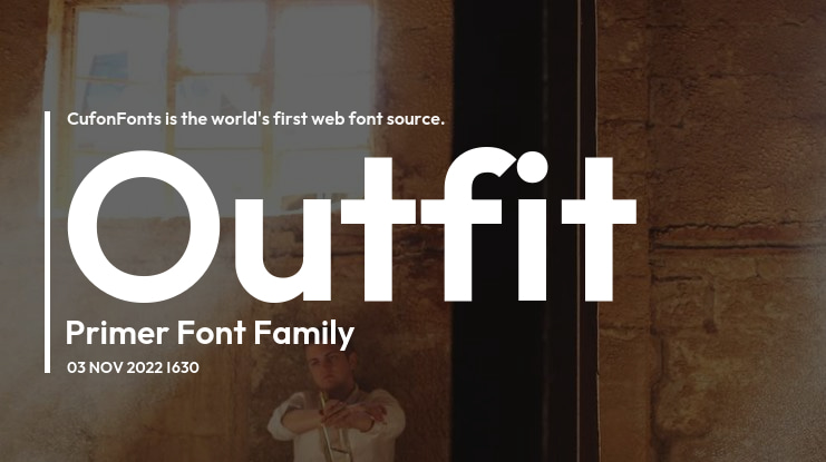 Outfit Primer Font