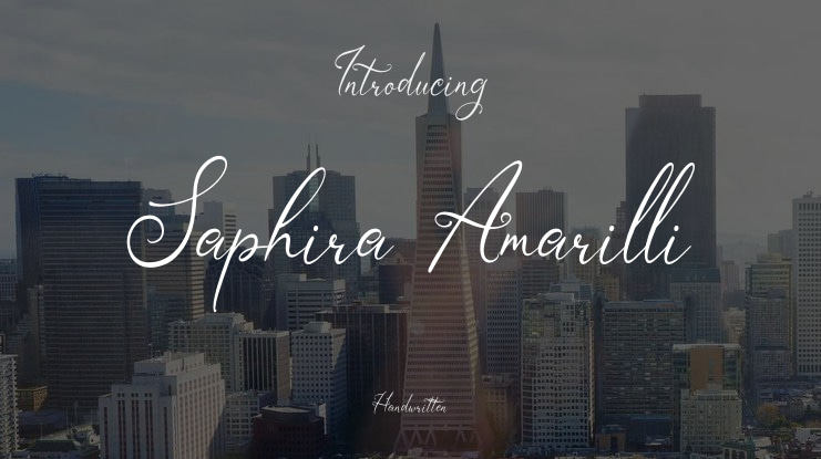 Saphira Amarilli Font