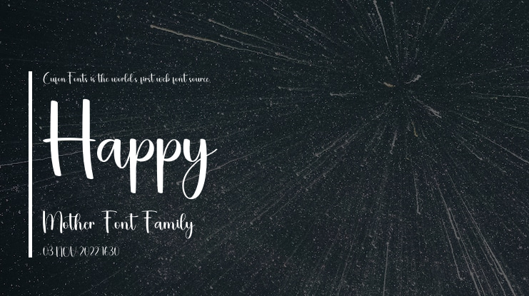 Happy Mother Font