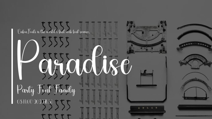 Paradise Party Font