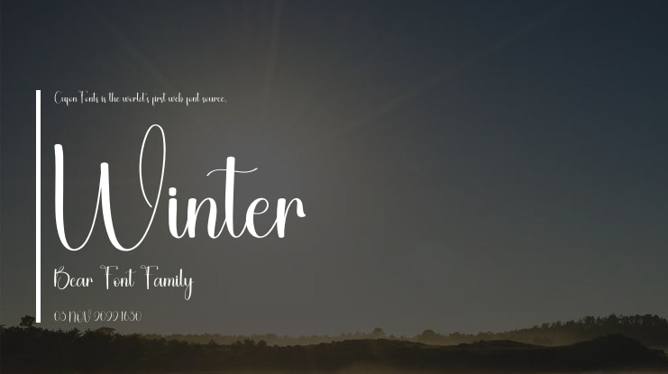 Winter Bear Font