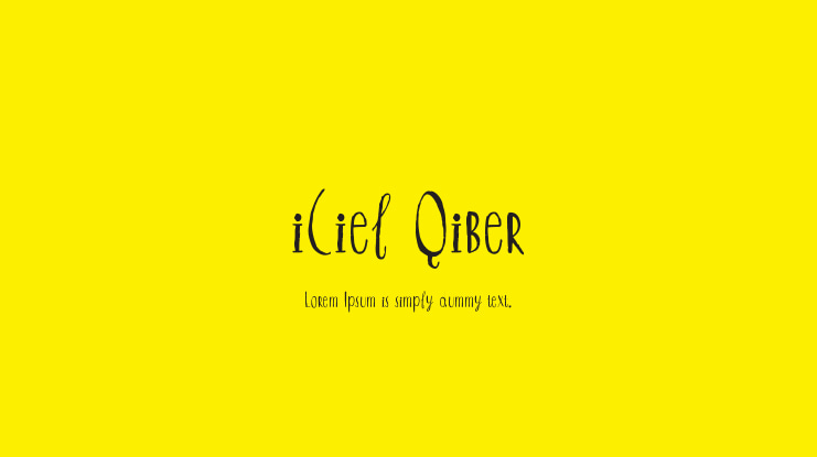 iCiel Qiber Font