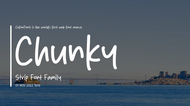 Chunky Strip Font