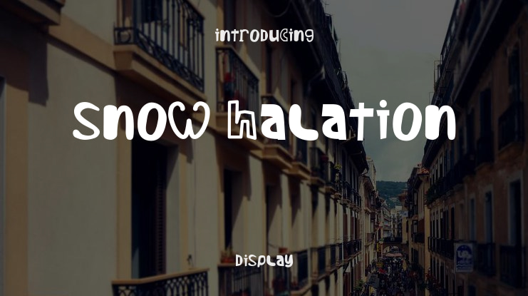 Snow Halation Font