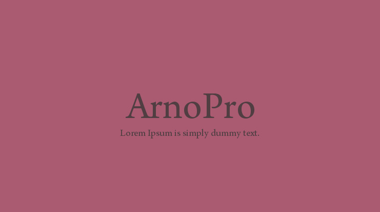 ArnoPro Font