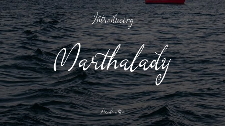 Marthalady Font