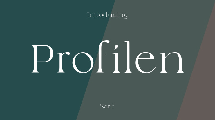Profilen Font