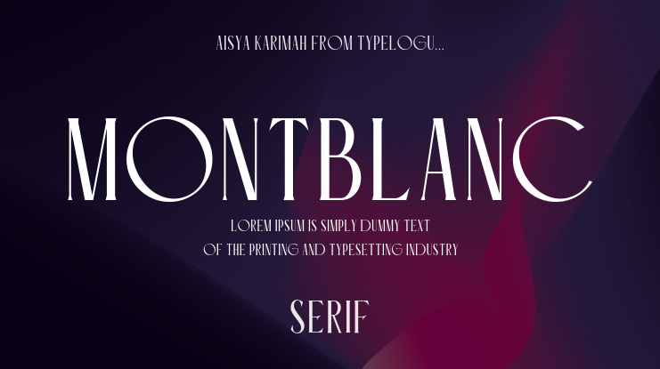 Montblanc Font