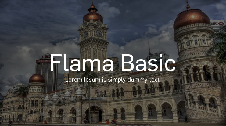 Flama Basic Font