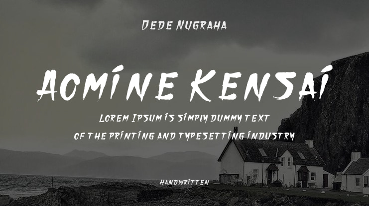 Aomine Kensai Font