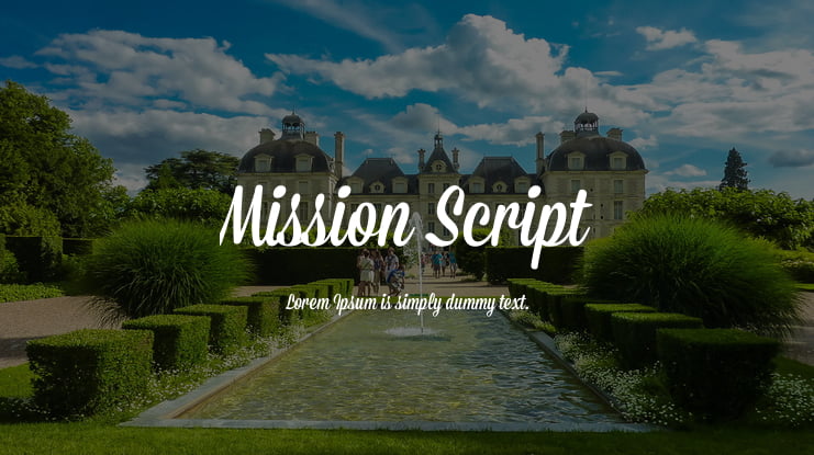 Mission Script Font