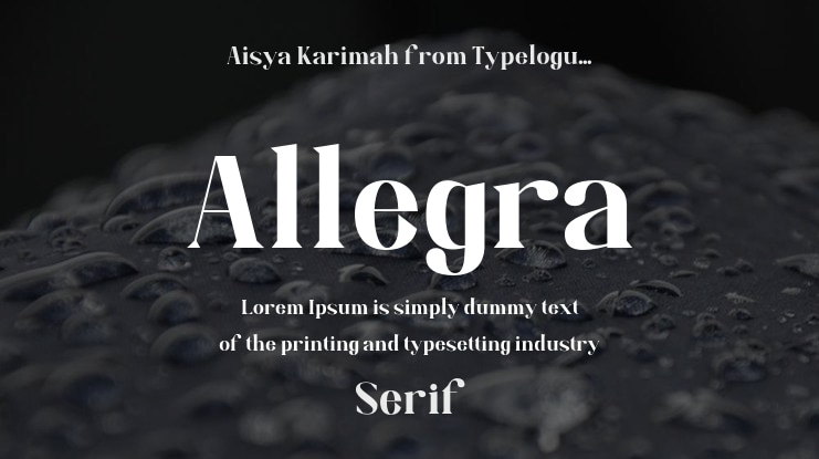 Allegra Font