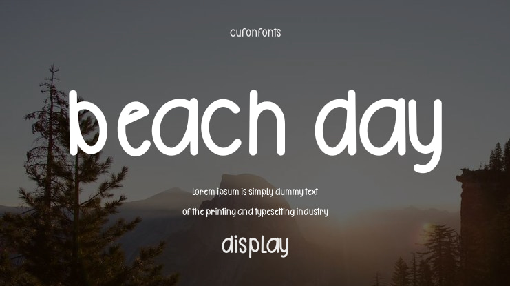 Beach Day Font