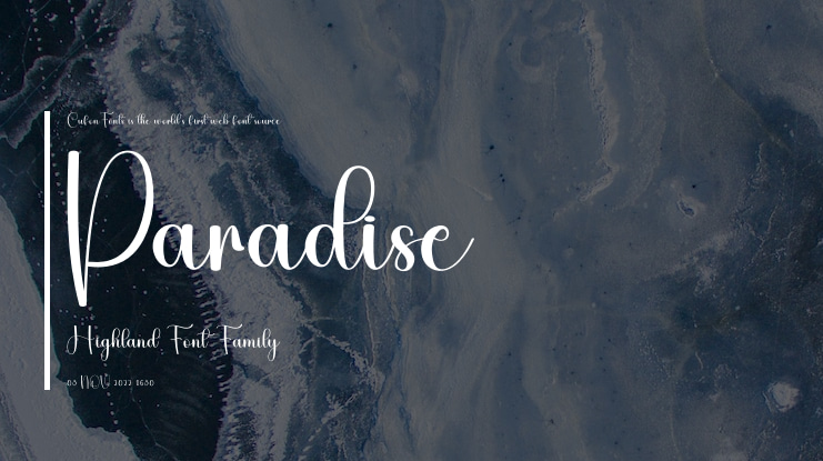 Paradise Highland Font