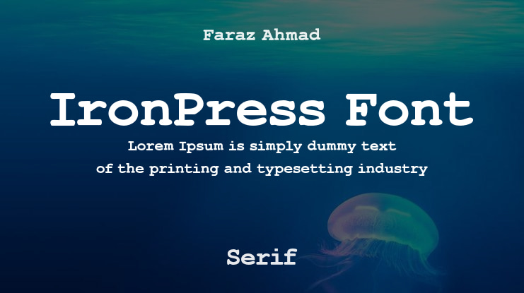 IronPress Font