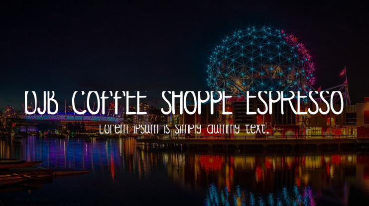 DJB COFFEE SHOPPE ESPRESSO Font