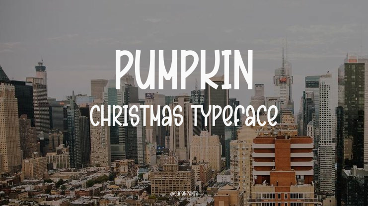 Pumpkin Christmas Font
