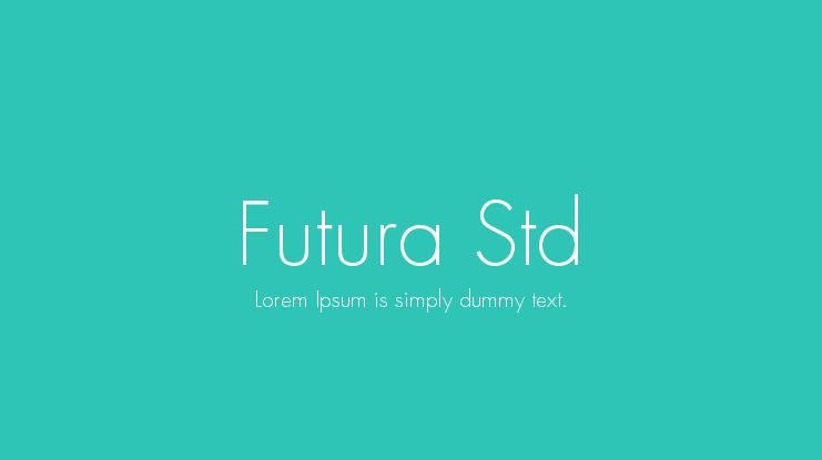 Futura Std Font Family