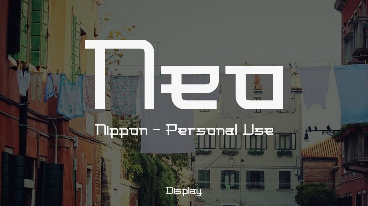 Neo Nippon - Personal Use Font