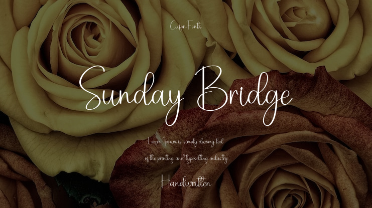 Sunday Bridge Font