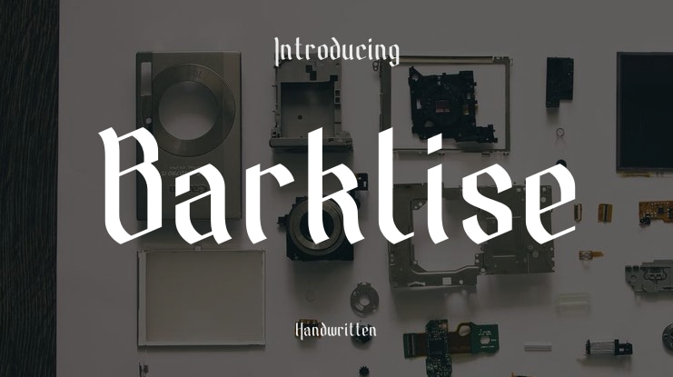 Barklise Font