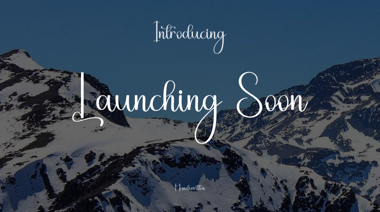 Launching Soon Font