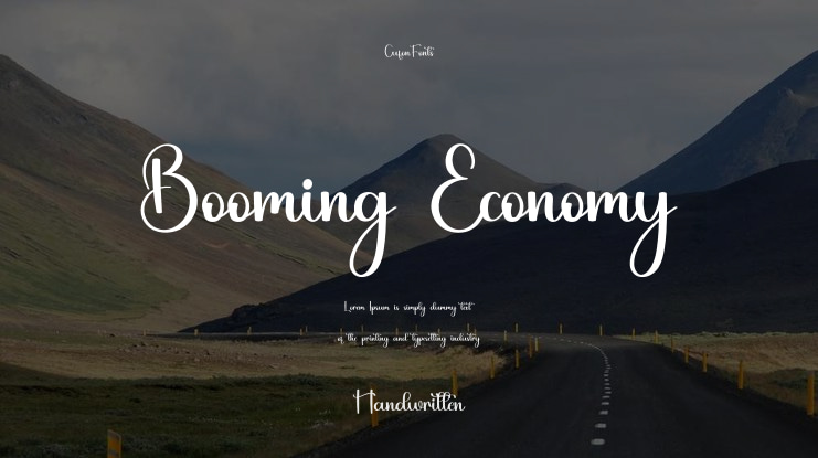 Booming Economy Font
