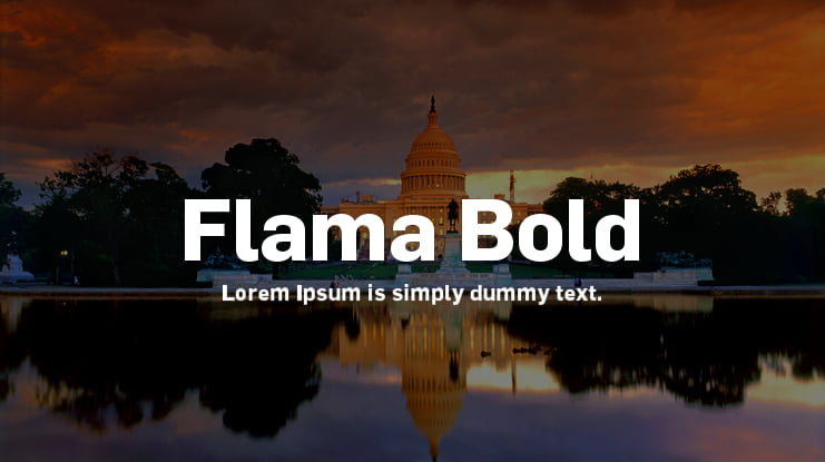 Flama Bold Font