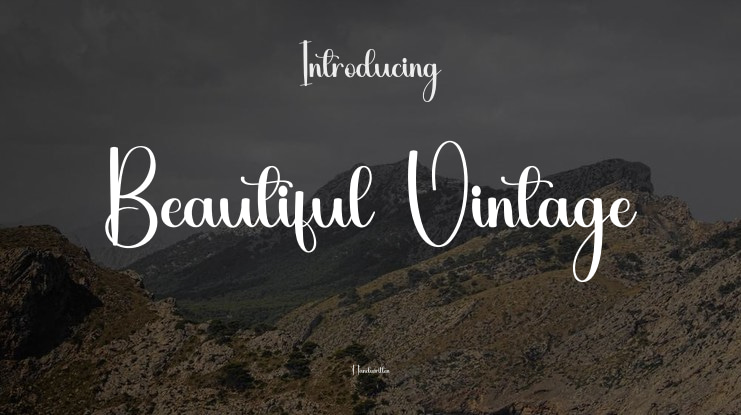 Beautiful Vintage Font